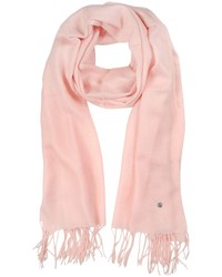 Mila Schon Light Pink Wool And Cashmere Stole