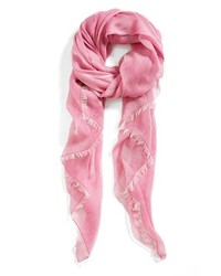 Nordstrom Woven Scarf Pink Plumier Combo One Size One Size