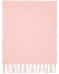 Acne Studios Pink Wool Fringe Scarf