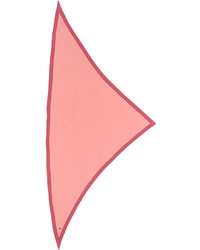 Loro Piana Summer Twice Knit Triangular Scarf Pink