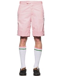 Pink Seersucker Shorts