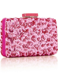 Oscar de la Renta Rogan Sequin Box Clutch