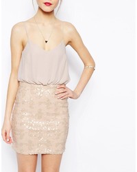 Asos Sequin Skirt Cami Dress