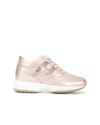 Pink Sequin Low Top Sneakers