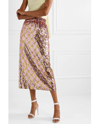 Gucci Sequined Tulle Midi Skirt