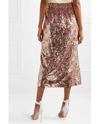 Gucci Sequined Tulle Midi Skirt