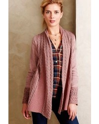 Anthropologie Knitted Knotted Regan Mix Stitch Cardigan