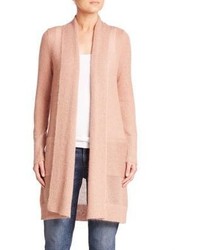 Eileen Fisher Rib Knit Open Front Cardigan