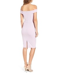 Missguided Bardot Off The Shoulder Body Con Dress