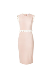 RED Valentino Frill Trim Fitted Dress