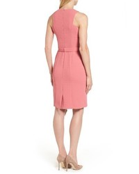 BOSS Petite Dalanea Belted Sheath Dress