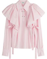 Kenzo Cotton Shirt With Self Tie Bows