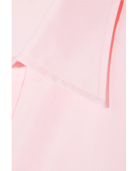Balenciaga Oversized Cotton Blend Shirt Baby Pink