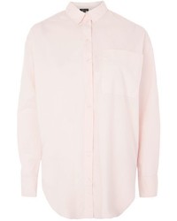 Topshop Oversized Cotton Poplin Shirt