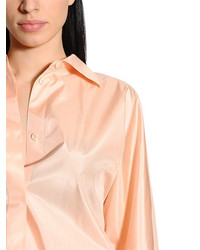 Nina Ricci Oversized Silk Satin Shirt