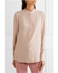 Alexander McQueen Silk Georgette Shirt Blush