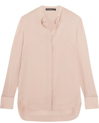 Alexander McQueen Silk Georgette Shirt Blush