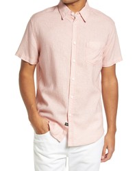 Rails Carson Short Sleeve Button Up Shirt In Eternal Reef Dusty Rose At Nordstrom