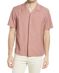 rag & bone Fit 2 Tomlin Solid Short Sleeve Button Up Camp Shirt
