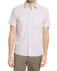 Ted Baker London Hamok Dot Short Sleeve Button Up Shirt