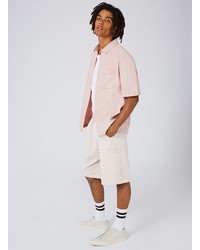 Topman Ltd Pink Short Sleeve Shirt