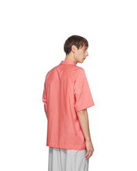 132 5. ISSEY MIYAKE Pink 1 Short Sleeve Shirt