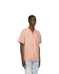 DOUBLE RAINBOUU Pink Free Entry Short Sleeve Shirt