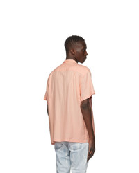 DOUBLE RAINBOUU Pink Free Entry Short Sleeve Shirt