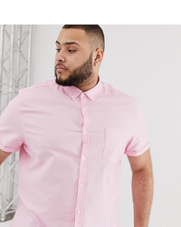 ASOS DESIGN Plus Casual Oxford Shirt In Pink
