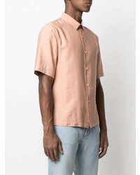 Sandro Paris Pointed Collar Short Sleeved Shirt