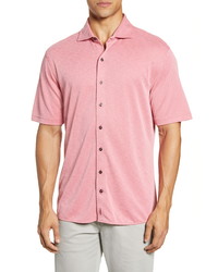 johnnie-O Stokes Short Sleeve Knit Button Up Shirt