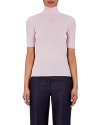 Barneys New York Cashmere Silk Short Sleeve Sweater