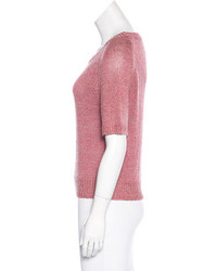 Dries Van Noten Cropped Short Sleeve Sweater