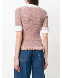 Sonia Rykiel Fringed Tweed Sweater