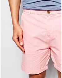 Asos Brand Chino Shorts In Mid Length
