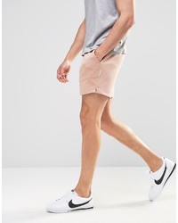 Asos Brand Jersey Runner Shorts In Pink