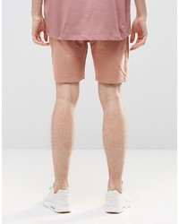 Asos Brand Jersey Shorts In Pink