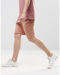 Asos Brand Jersey Shorts In Pink