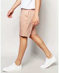 Asos Brand Skinny Smart Shorts In Cotton Sateen