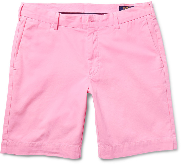 ralph lauren pink chino shorts