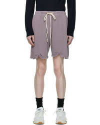 Les Tien Purple Bar Tack Shorts