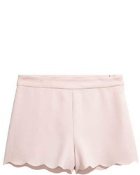 H&M Shorts With Scalloped Hems