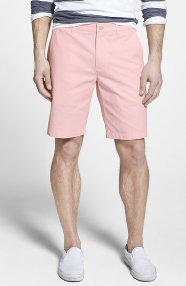 pink chino shorts