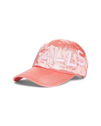 Pink Silk Baseball Cap