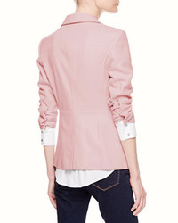 Elizabeth and James James Relaxed Leather Blazer