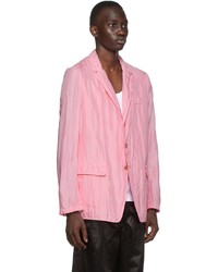 Dries Van Noten Pink Quilted Blazer