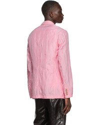 Dries Van Noten Pink Quilted Blazer