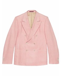 Gucci Bourette Double Breasted Silk Jacket