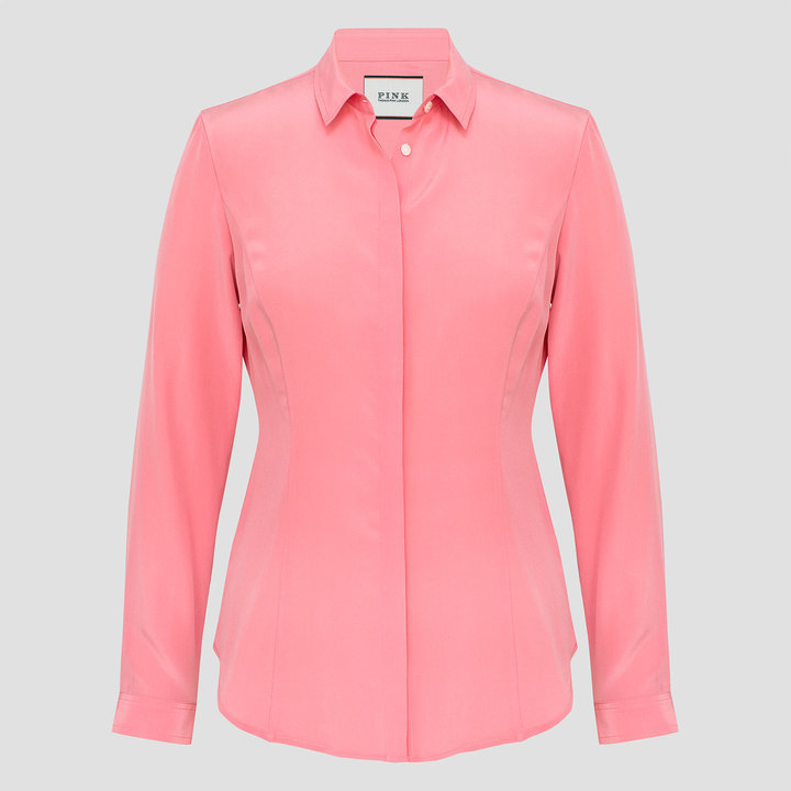 Thomas Pink Darcy Silk Shirt, $325, Thomas Pink