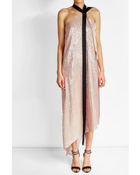 Roland Mouret Asymmetric Halterneck Dress With Silk
